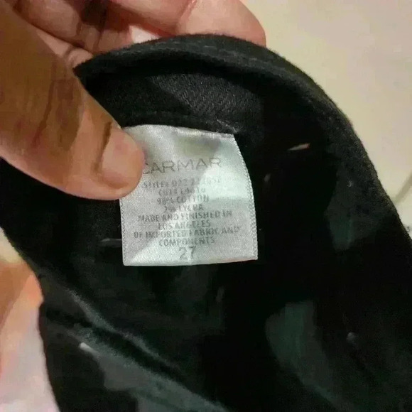 P5050 carmar Los Angeles black with white full zip leg size 27 - Picture 6 of 7